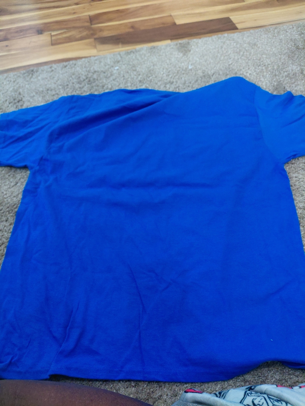 Men's Short Sleeve Solid Royal Blue Tee